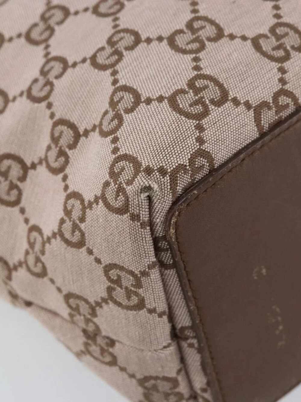 GUCCI GG Canvas Tote Bag Pink Gold - Picture 5 of 16